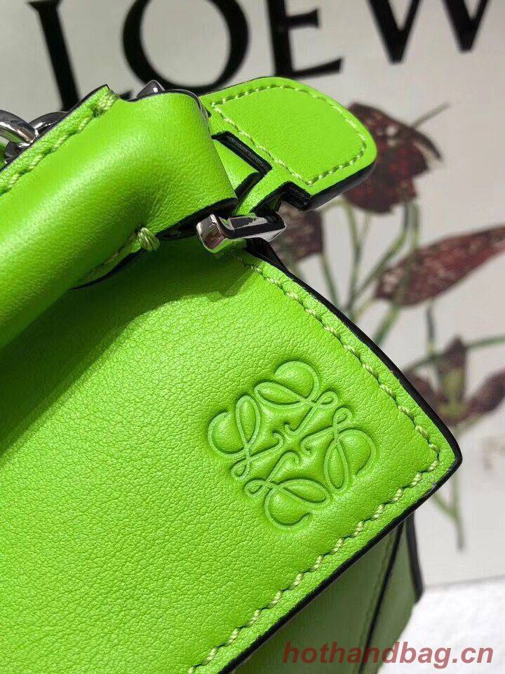 Loewe Mini Puzzle Bag Original Leather B9125 Green