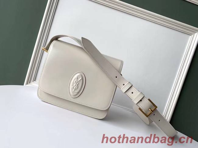 SAINT LAURENT leather shoulder bag 36966 white