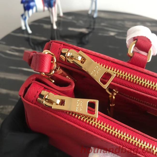 Prada Saffiano original Leather Tote Bag 1BA1801 red