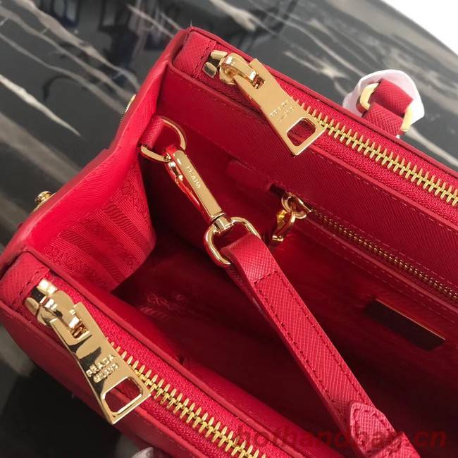 Prada Saffiano original Leather Tote Bag 1BA1801 red