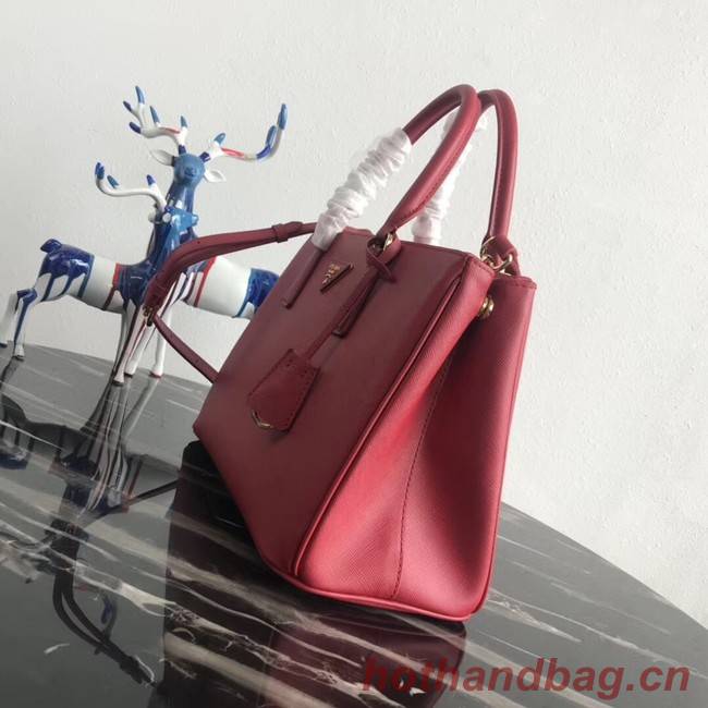 Prada Saffiano original Leather Tote Bag 1BA1801 red