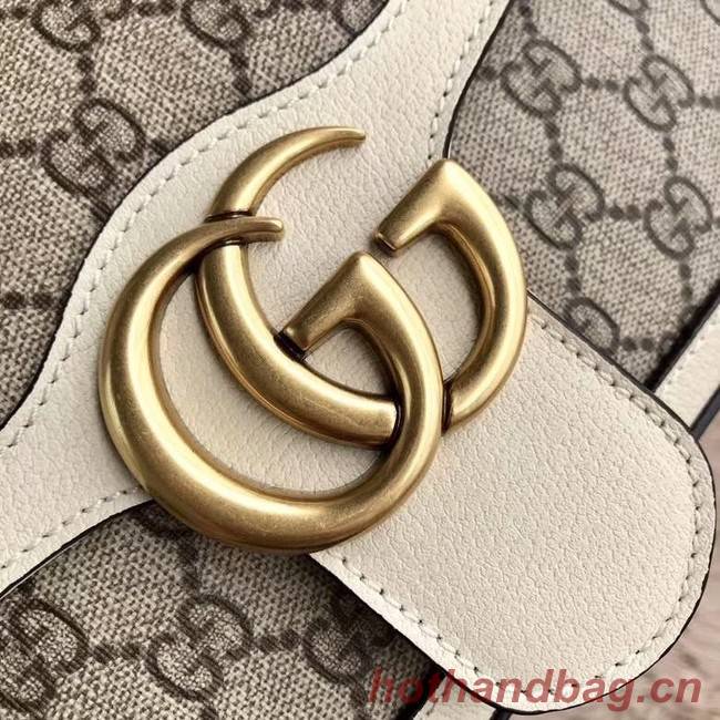 Gucci Ophidia GG Supreme small shoulder bag 443497 white