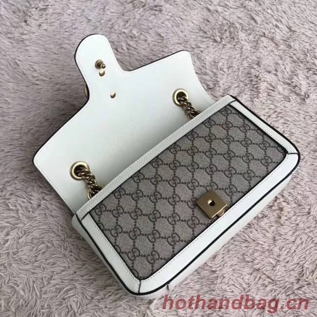 Gucci Ophidia GG Supreme small shoulder bag 443497 white