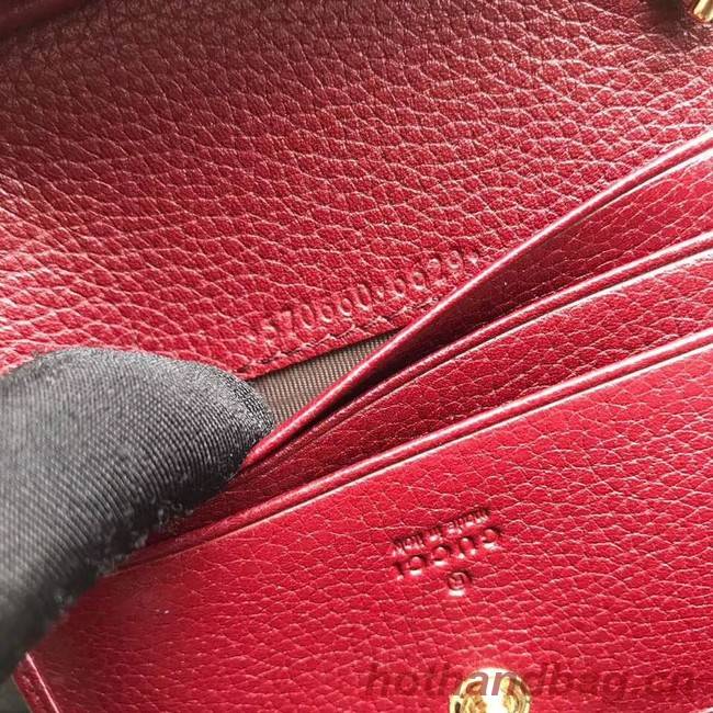 Gucci Zumi Card Holder 570660 Bordeaux