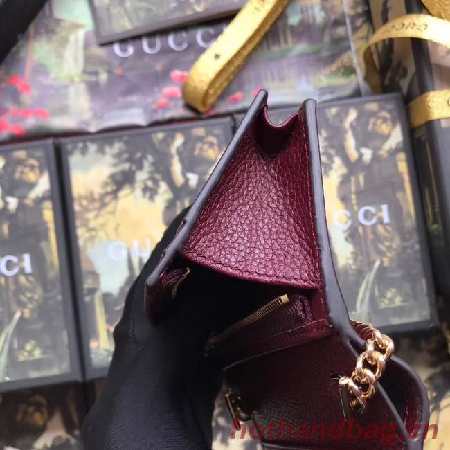 Gucci Zumi Card Holder 570660 Bordeaux