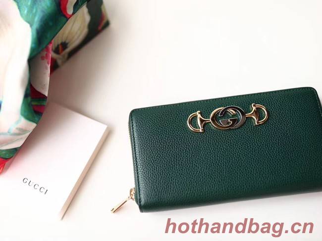 Gucci Zumi Wallet 570661 green