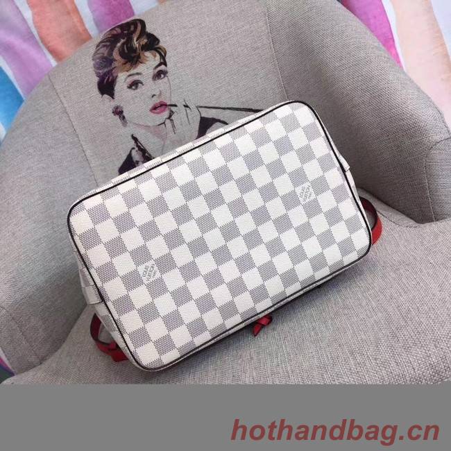 Louis vuitton original Damier Azur NEONOE N44022 red