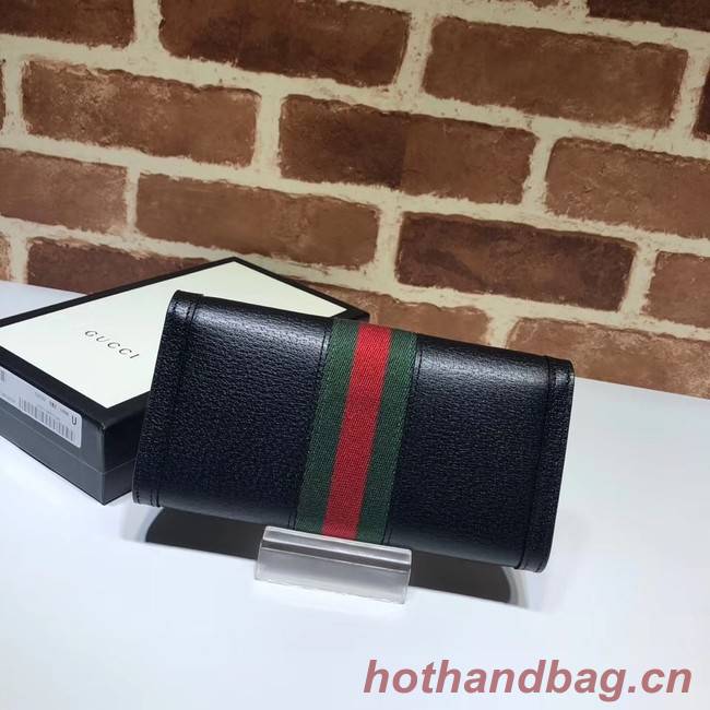 Gucci Ophidia leather wallet 523153 black