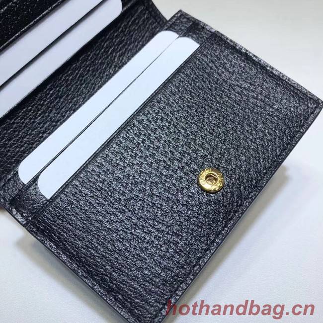 Gucci Ophidia leather wallet 523155 Black