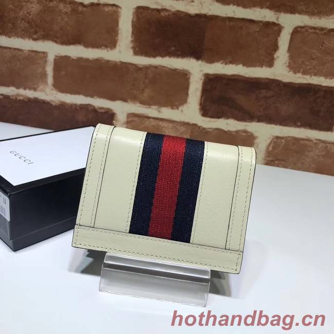 Gucci Ophidia leather wallet 523155 white