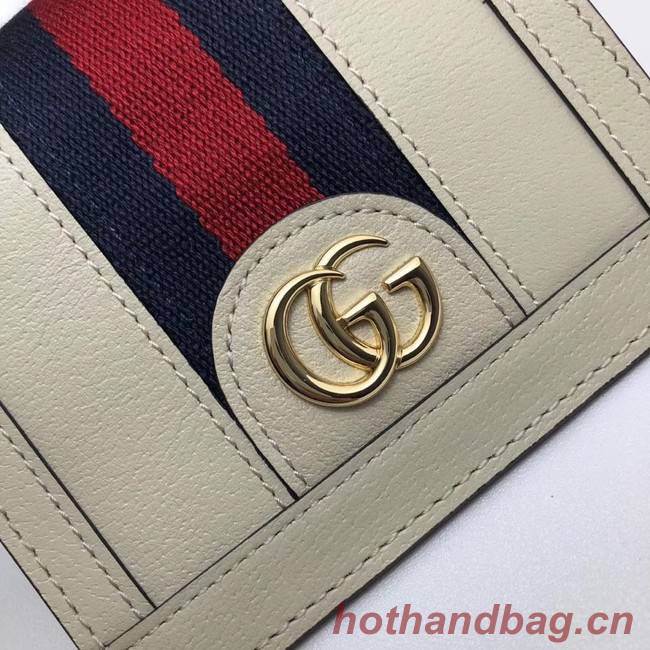 Gucci Ophidia leather wallet 523155 white