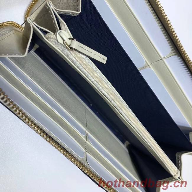 Gucci Ophidia leather zip wallet 523154 white