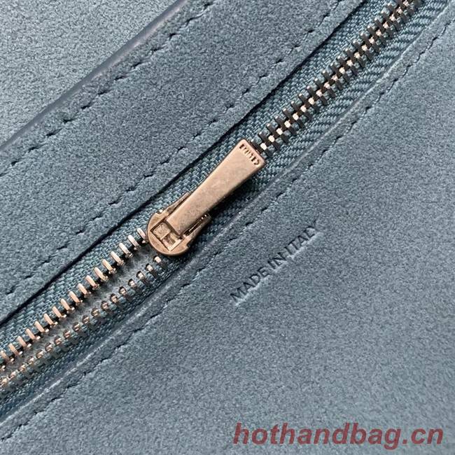 CELINE SANGLE BUCKET BAG IN SOFT GRAINED CALFSKIN 189593 BLUE