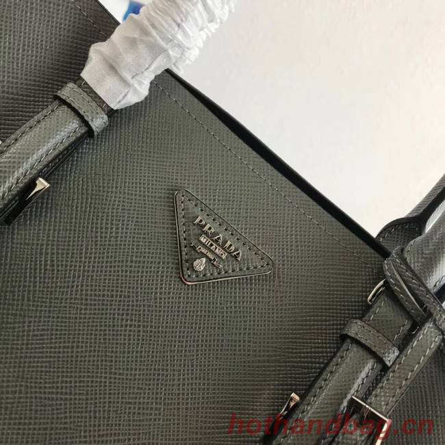 Prada Saffiano original Leather Tote Bag BN2838 Khaki