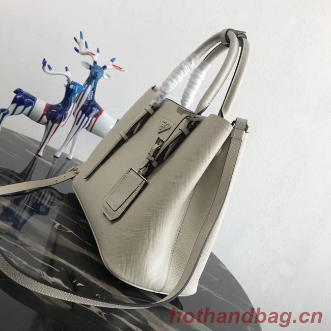 Prada Saffiano original Leather Tote Bag BN2838 white