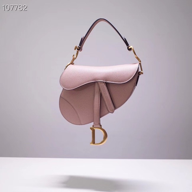 Dior SADDLE-TAS VAN KALFSLEER M0446C light pink