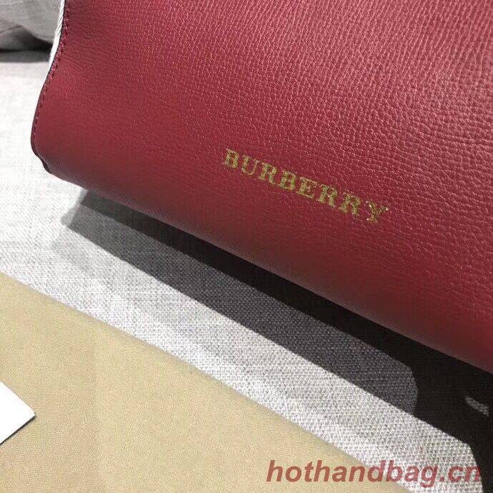 BURBERRY The Canter Original Leather Bag 30291 Burgendy