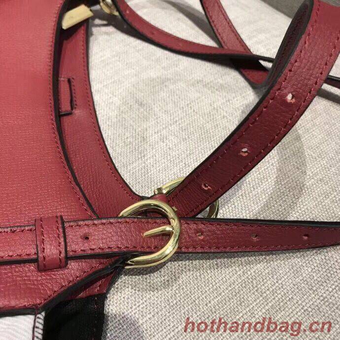 BURBERRY The Canter Original Leather Bag 30291 Burgendy