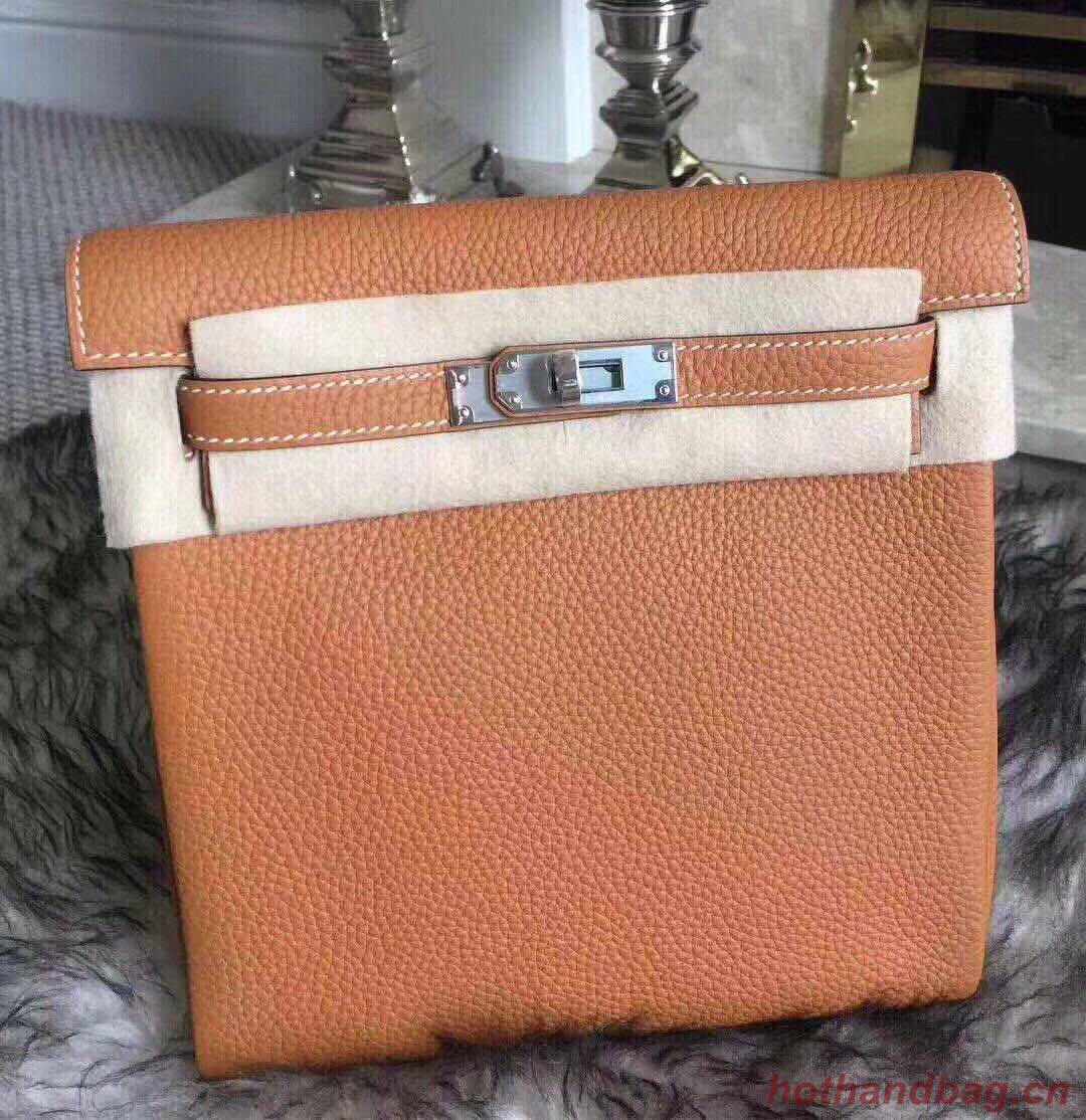 Hermes Kelly Ado Backpack H2398 Orange