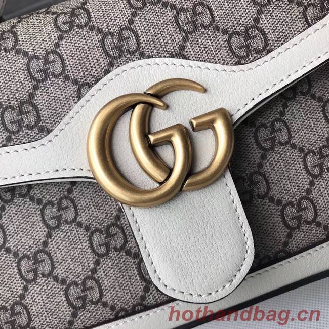 Gucci GG Marmont mini top handle bag 547260 white