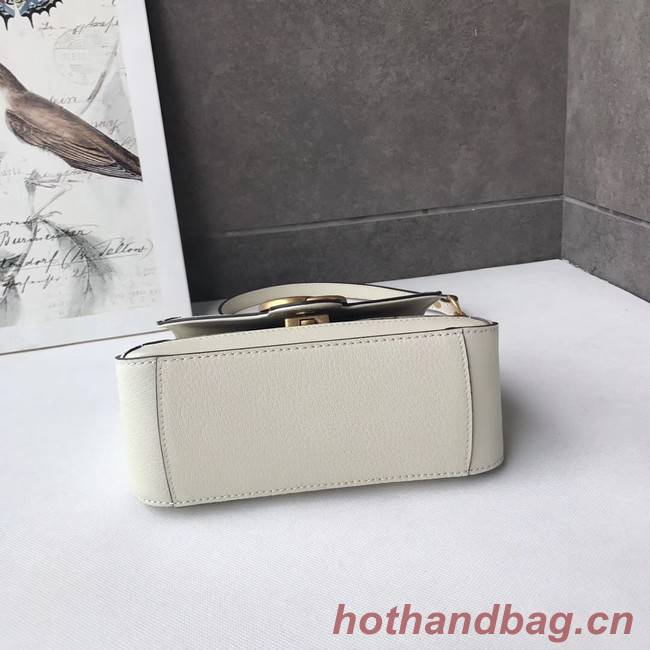 Gucci GG Marmont mini top handle bag 547260 white