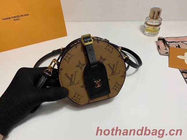 Louis vuitton original Monogram Reverse Canvas MINI BOITE CHAPEAU M44699