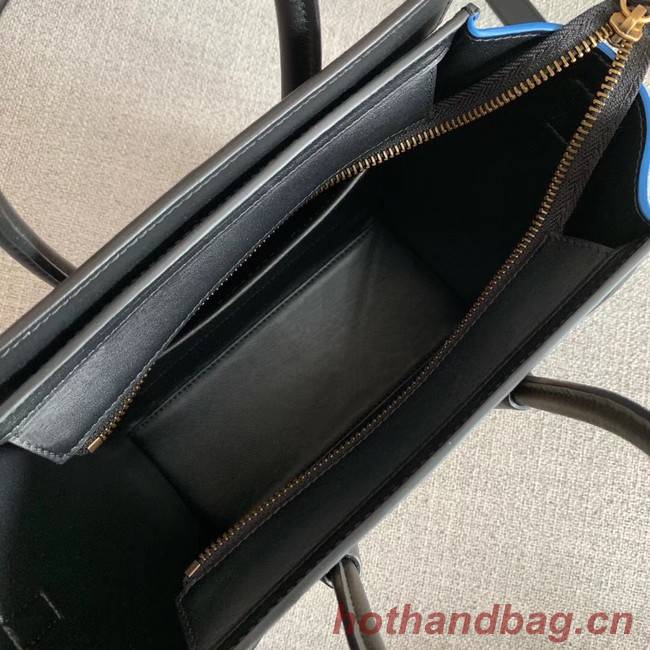 CELINE NANO LUGGAGE BAG IN LAMINATED LAMBSKIN 189243-3