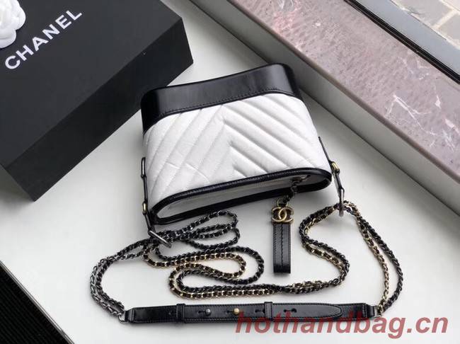 Chanel gabrielle small hobo bag A91810 black&white