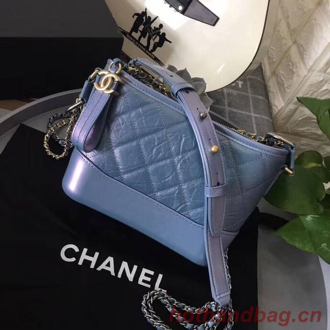 Chanel gabrielle small hobo bag B91810 blue