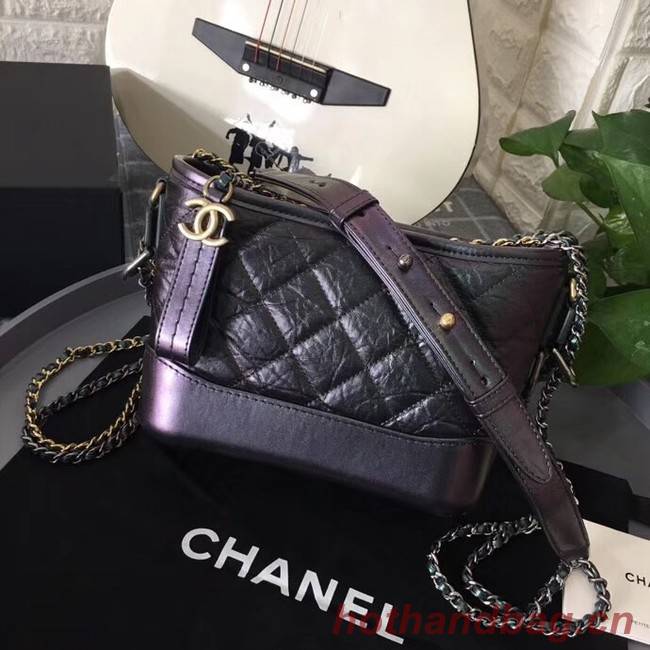 Chanel gabrielle small hobo bag B91810 light black