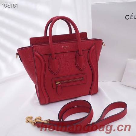 CELINE NANO LUGGAGE BAG IN LAMINATED LAMBSKIN 189244-12