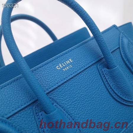 CELINE NANO LUGGAGE BAG IN LAMINATED LAMBSKIN 189244-17