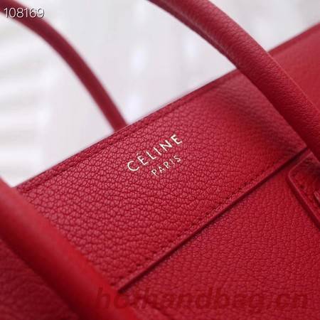 CELINE MICRO LUGGAGE HANDBAG IN LAMINATED LAMBSKIN 167793-10