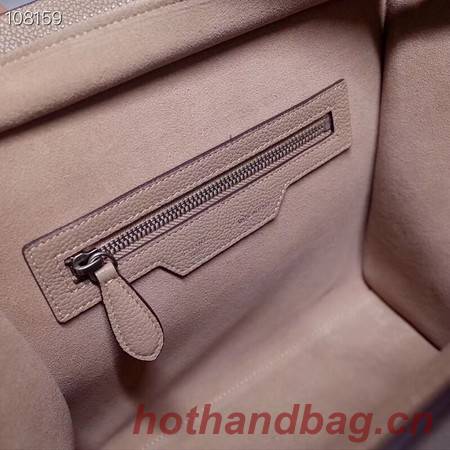 CELINE MICRO LUGGAGE HANDBAG IN LAMINATED LAMBSKIN 167793-12