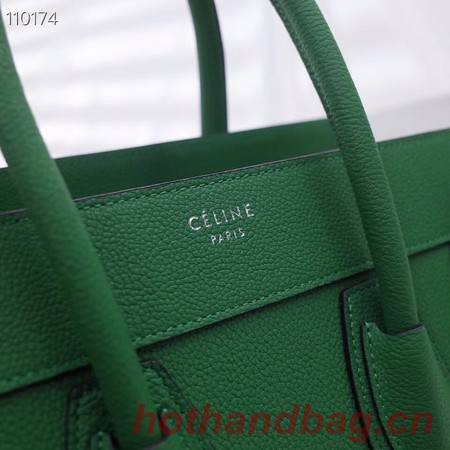 CELINE MICRO LUGGAGE HANDBAG IN LAMINATED LAMBSKIN 167793-4