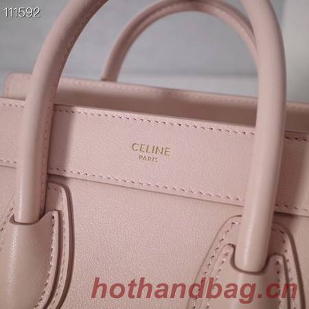 CELINE NANO LUGGAGE BAG IN LAMINATED LAMBSKIN 189244-22