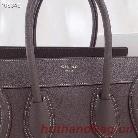 CELINE MICRO LUGGAGE HANDBAG IN LAMINATED LAMBSKIN 167793-14