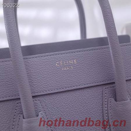 CELINE MICRO LUGGAGE HANDBAG IN LAMINATED LAMBSKIN 167793-19