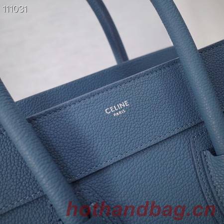 CELINE MICRO LUGGAGE HANDBAG IN LAMINATED LAMBSKIN 167793-22