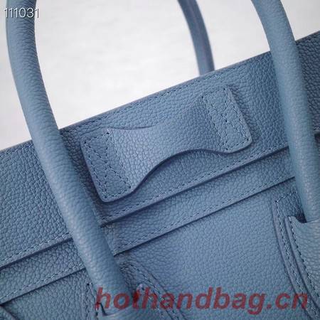 CELINE MICRO LUGGAGE HANDBAG IN LAMINATED LAMBSKIN 167793-22