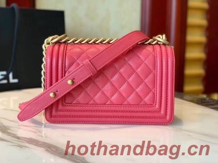 Boy Chanel Flap Shoulder Bag Leather A67085 rose