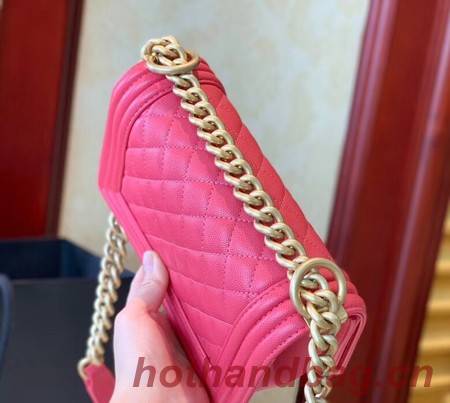 Boy Chanel Flap Shoulder Bag Leather A67085 rose