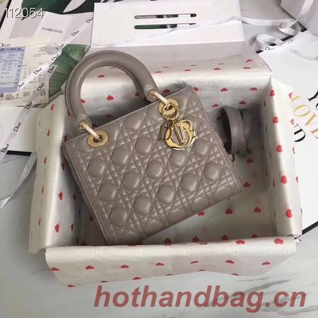 LADY DIOR LAMBSKIN BAG CAL44550 grey