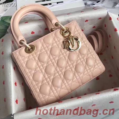 LADY DIOR LAMBSKIN BAG CAL44550 pink