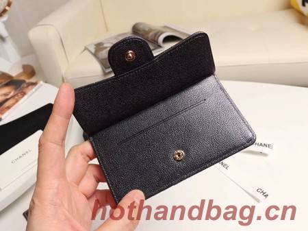 Chanel classic card holder AP0374 black