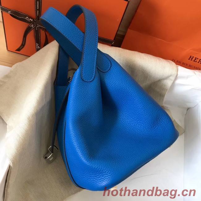 Hermes Picotin Lock PM Bags Original Leather H8688 blue