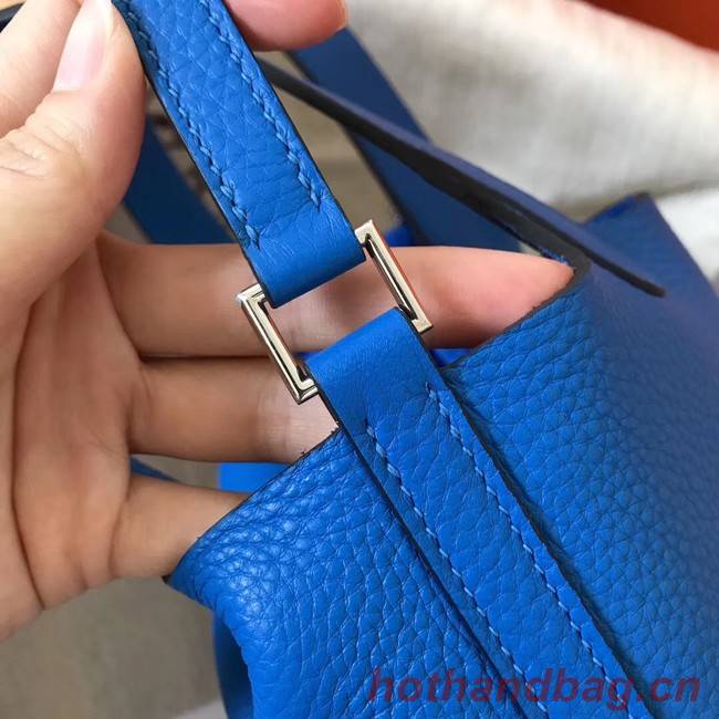 Hermes Picotin Lock PM Bags Original Leather H8688 blue