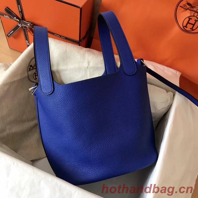 Hermes Picotin Lock PM Bags Original Leather H8688 electric blue