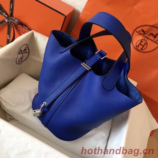 Hermes Picotin Lock PM Bags Original Leather H8688 electric blue