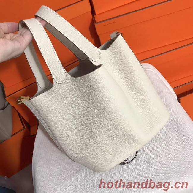 Hermes Picotin Lock PM Bags Original Leather H8688 white